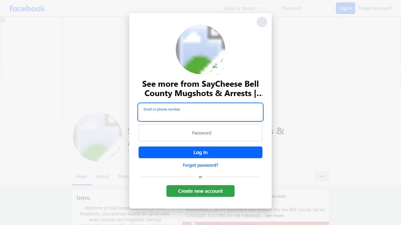 SayCheese Bell County Mugshots & Arrests Belton TX Facebook